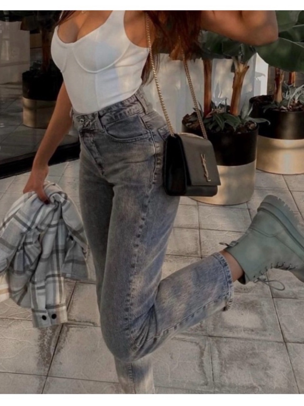 nwot Levis Ribcage straight ankle Moon landing 28 26” acid wash